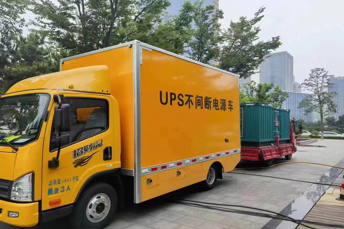 兰溪发电机租赁施工现场